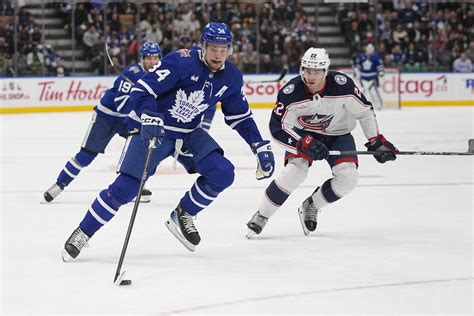 Blue Jackets blow 5-goal lead in 3rd, rebound to beat Maple Leafs 6-5 in OT